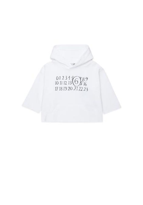 Felpa con cappuccio MM6 KIDS MAISON MARGIELA | M61010 MM02XM6100